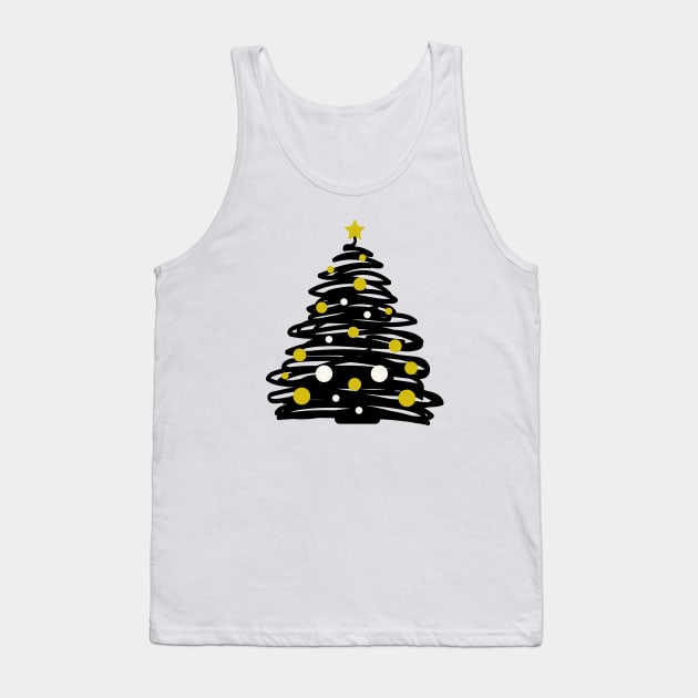 Christmas Tree Tank Top by YellowMadCat